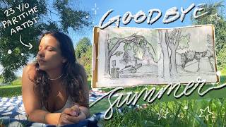 For All Creatives Feeling Lost 🌿 Outside sketching session feat reflecting on my artistic goals 🌱✨