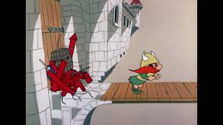 Yosemite Sam , Bugs Bunny -name of episode "Prince Violent"-Year of production  1961