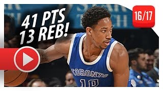 DeMar DeRozan Full Highlights vs Celtics (2017.01.10) - 41 Pts, 13 Reb, TAKING OVER!