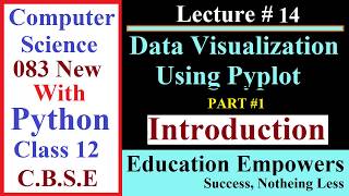 Introduction of Data Visualization in Python using pyplot Part 1 || #14 || Class 12 Computer Science