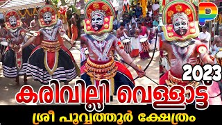 കരിവില്ലി വെള്ളാട്ട് - പൂവത്തൂർ   Thira Theyyam Thirayattam , Kerala Temple Religious festivals