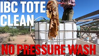 How to Deep Clean IBC Totes WITHOUT a Pressure Washer! Homestead Water Solutions | Rustic Skills