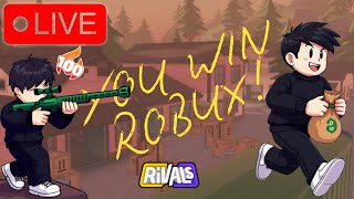 1000 Winstreak  Roblox Rivals Live 1v1, 2v2  to 5v5 Robux / Small Bundle Giveaway