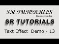 Text Shadow Effect | Demo - 13 | Css | SR Tutorials