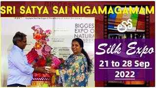 Saree Exibition | Indian Silk Gallery Expo at Satya sai nigamagamam | National Silk Exibition