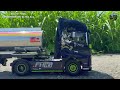 【タミヤ rcビッグトラック】driving video episode.1 volvo fh16 グローブトロッターxl750