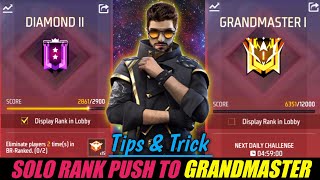 SOLO RANK PUSH TIPS \u0026 TRICK WITH GAMEPLAY || Solo rank push to Grandmaster rank !!!