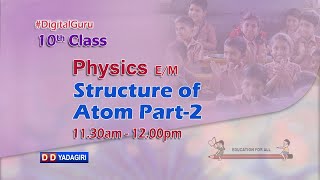 10th Class Physics (E/M) || Stucture of ATOM Part-2 || School Education || January 28, 2021