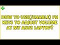 Ubuntu: How to use(/enable) FN keys to adjust volume at my asus laptop?