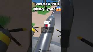 I tested a B29 (Military Tycoon) #roblox #viral #militarytycoon #shorts