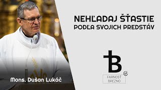 Nehľadaj šťastie podľa svojich predstáv. │ o. Dušan Lukáč