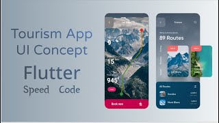Flutter β’ UI Design || Tourism App UI Concept (ππ±π¦π¦π₯ ππ°π₯π¦)