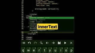 innerText | javascript tutorial #shorts #html #javascript