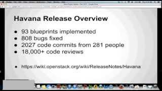 PTL Project Update - Compute & Object Storage. Webinar recorded Dec 19, 2013
