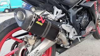 Honda CBR250RR Akrapovic exhaust sound