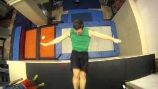 New Extreme Sport: Trampoline Wall.  Christophe Hamel Demo 2012.mov