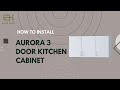 ELISA HOME | AURORA 3 DOOR KITCHEN CABINET