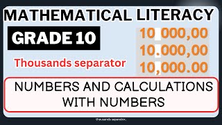 💡 Ace Grade 10 Math Literacy: The Thousand Separator 🚀"
