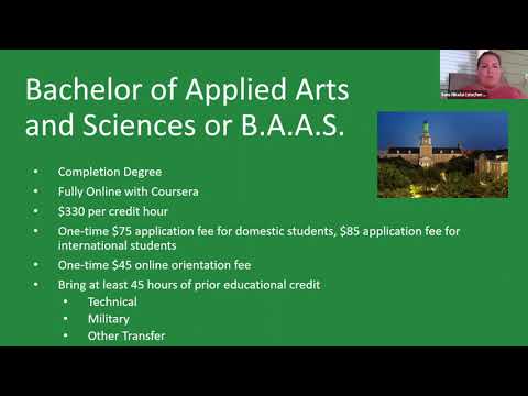 Webinar: Bachelor Of Applied Arts And Sciences (B.A.A.S.) Financial Aid ...