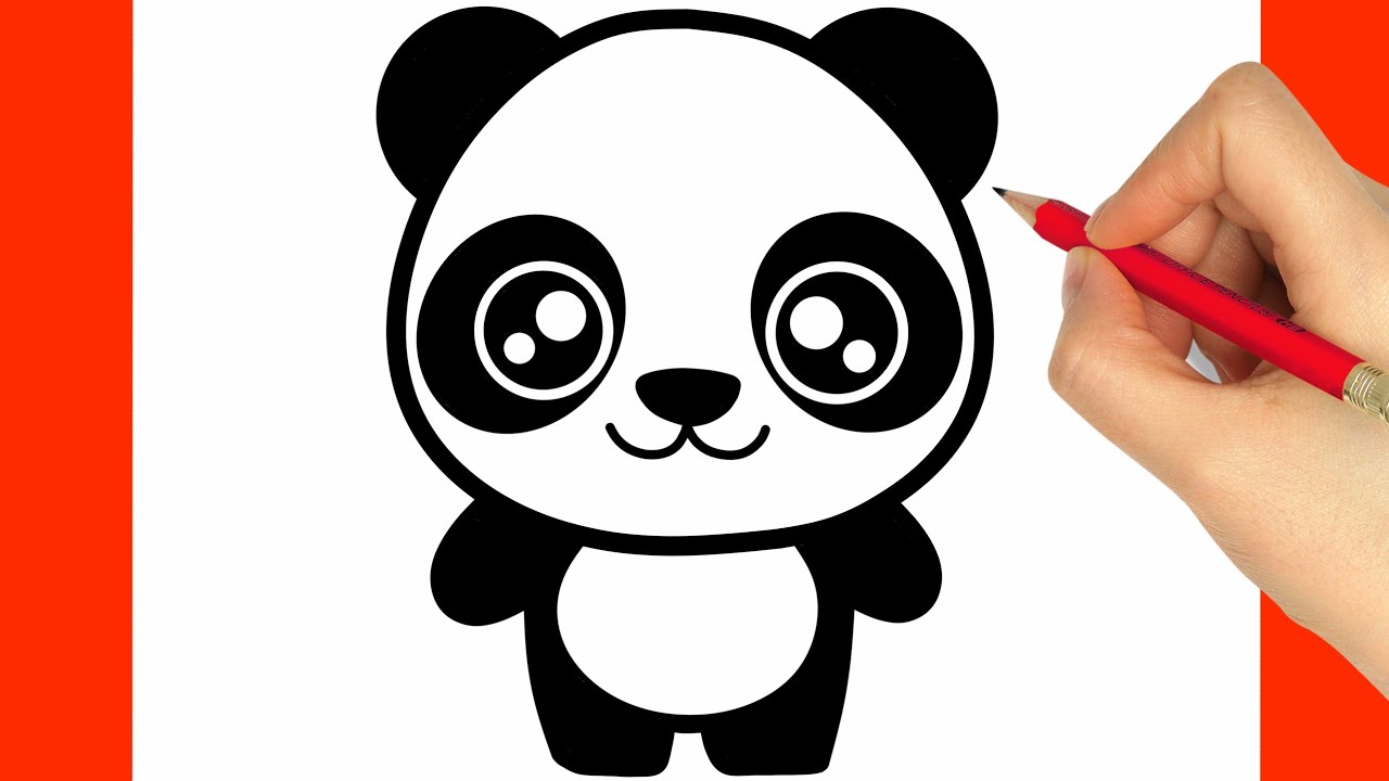 HOW TO DRAW A PANDA EASY STEP BY STEP - YouTube