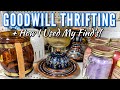 🛍GOODWILL SHOP WITH ME & HAUL + HOW I USED MY THRIFTED FINDS | THRIFTING IN 2024