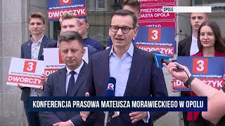 Konferencja prasowa Mateusza Morawieckiego w Opolu | Telewizja Republika