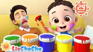 Let's Make Daddy Pretty | My Funny Daddy Song + More LiaChaCha Nursery Rhymes & Baby Songs