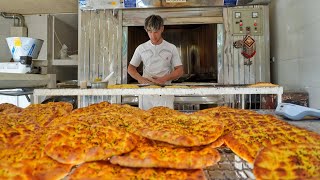 Baking a 100 very tasty sheermal bread in just two hours|bread making video