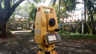 Angle calculation using Total Station : Surveying practical