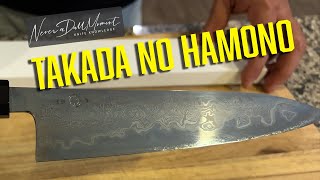 Takada No Hamono - Chasing Unicorns - 210 mm Damascus Aogami (Blue) #1 forged by Yoshikazu Tanaka