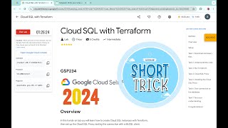 [2024] Cloud SQL with Terraform || #qwiklabs || #GSP234 || [With Explanation🗣️]
