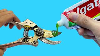 A brilliant way to sharpen your pruning shears in 5 minutes!