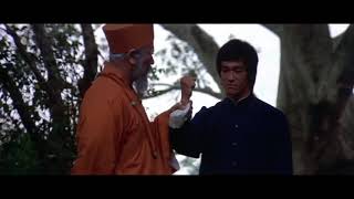 Enter The Dragon Monk Scene with Bruce Lee's real voice