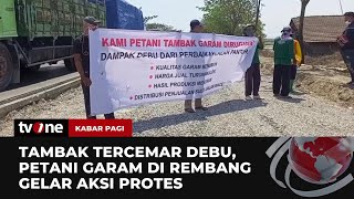 Ratusan Petani Garam Gelar Aksi di Lokasi Perbaikan Jalan | Kabar Pagi tvOne