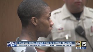 Accused serial rapist tries to change plea deal