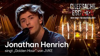 Jonathan Henrich – Golden Hour (JVKE Cover) 🔥​​| Chefsache ESC 2025 🎤