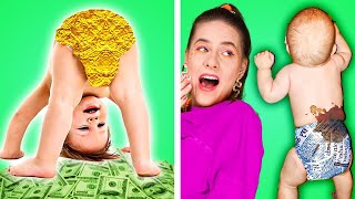 Rich Vs Poor Parenting Tips || How To Make DIY Pimple Popping Toys For Free by Kaboom!