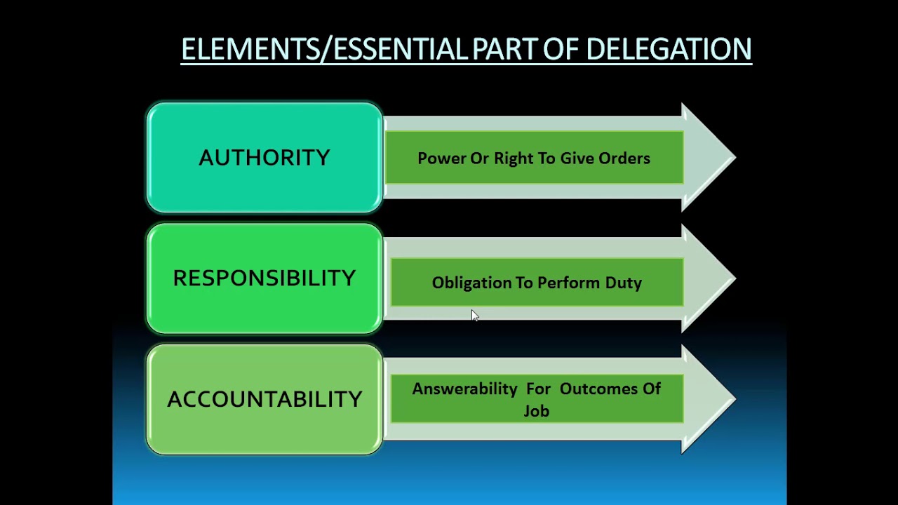 DELEGATION OF AUTHORITY | ORGANIZING | BUSINESS STUDIES - YouTube