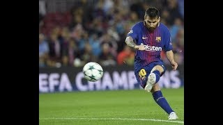 FC BARCELONA VS OLYMPIACOS FC Lionel Messi UEFA CHAMPIOMS LEAGUE 100th Goal