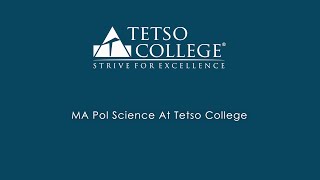 Why Study MA Pol Science At Tetso College?