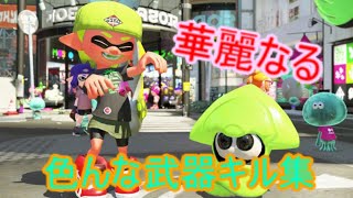 【Splatoon2】華麗なる色んな武器キル集【Time Lapse】