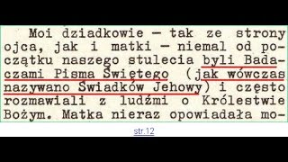 ŚWIADKOWIE JEHOWY. CZY BADACZE PISMA ŚWIĘTEGO BYLI ŚWIADKAMI JEHOWY? [FILM 262]