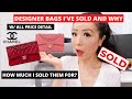 DESIGNER BAGS I'VE SOLD AND WHY | How much I sold my Chanel classic flap for | Designer bags I sold