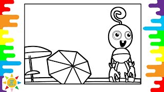 Baby Long Legs Coloring Pages | Poppy Playtime Coloring Pages | Elektronomia - Sky High