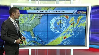 Subtropical storm Ana becomes first named storm of 2021 hurricane season