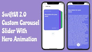 SwiftUI 2.0 Custom Carousel Slider With Hero Animations - SwiftUI Tutorials