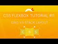CSS Flexbox Tutorial #11 - Grid vs Stacked Layout Example