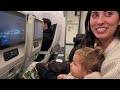 【子連れフライト】１6時間の旅✈️機内の過ごし方🇺🇸ny→東京 flying with toddler from ny to japan