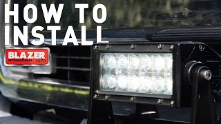 7 In. LED Double Row Light Bar Installation | CWL518 | Blazer International