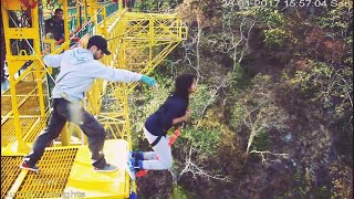 The Most Thrilling BUNGY JUMP EVER| INDIA'S HIGHEST | ANUSHKA | RISHIKESH| Defeated Fear| FREE-FALL